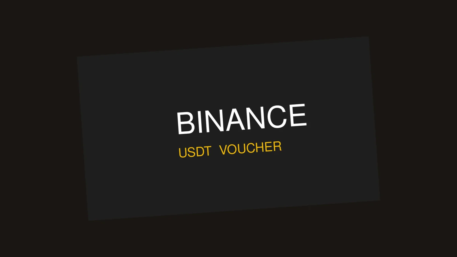 بطاقة هدية Binance Gift Card USDT