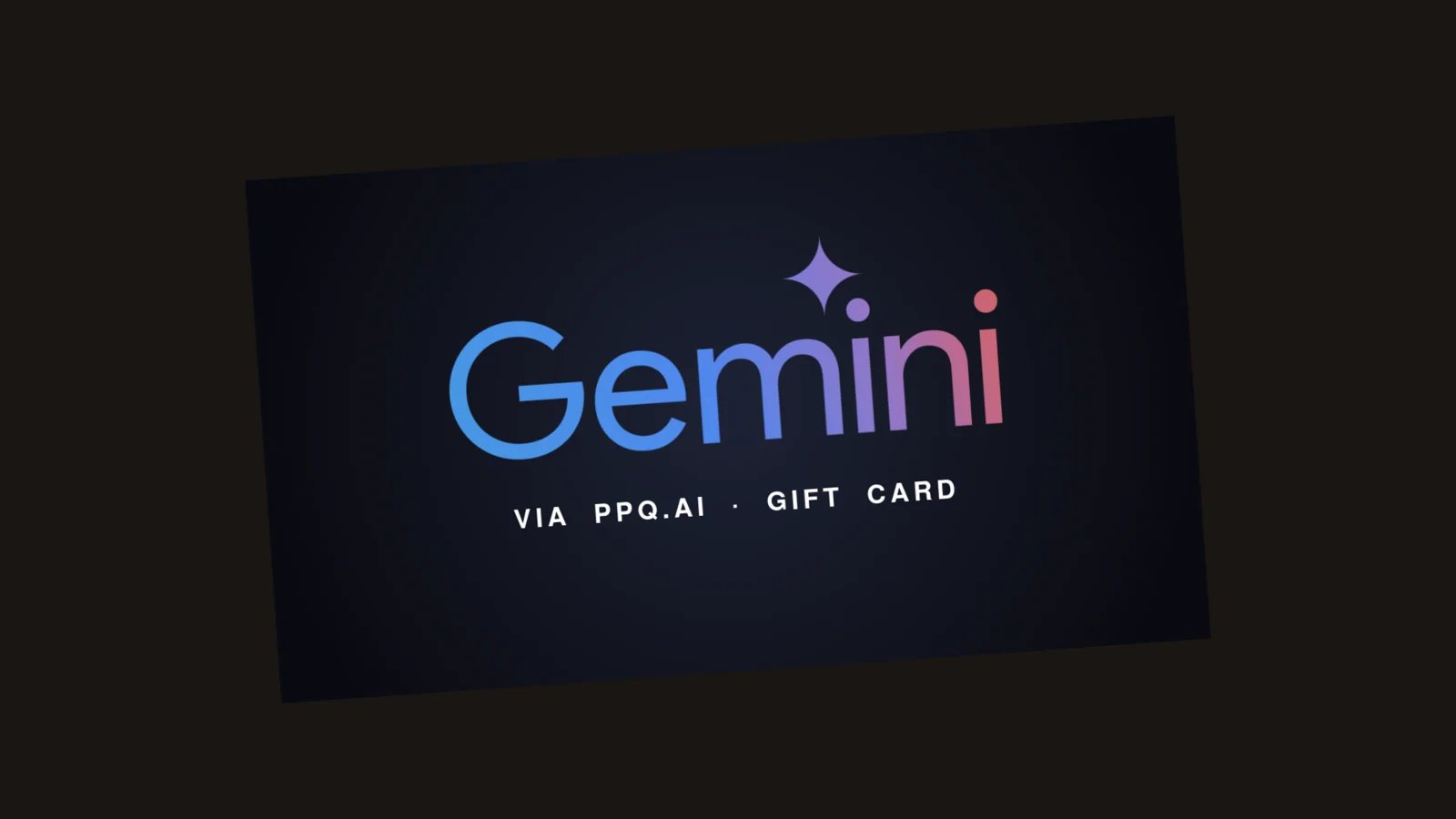 بطاقة هدية Gemini via PPQ.ai